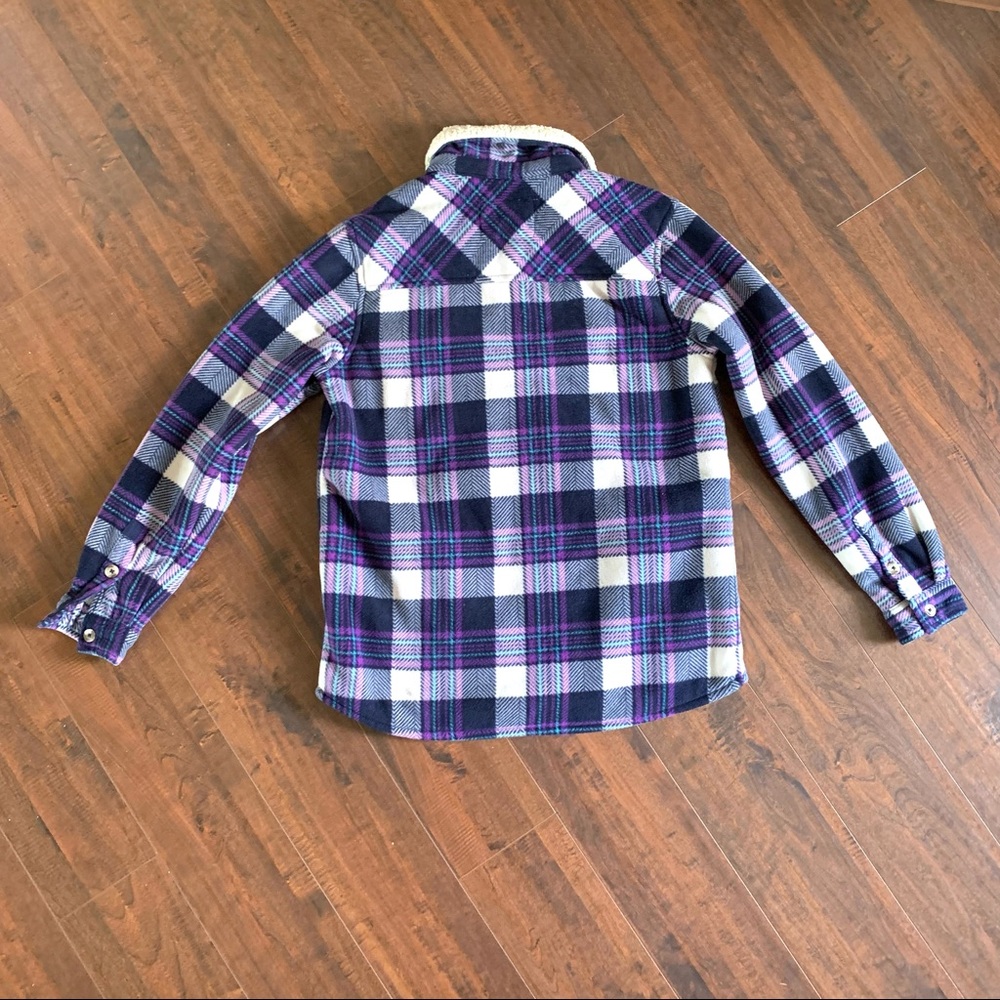 Soho Threads Plush Plaid Shirt Jacket Shacket SZ- Small - Picture 11 of 12